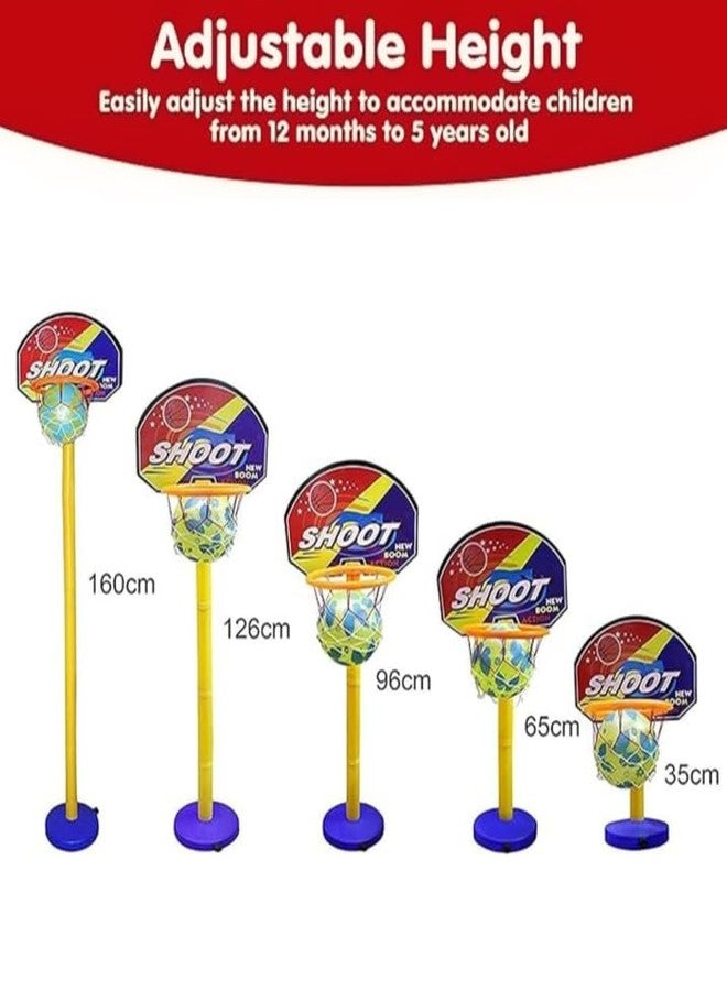 Manos Basket Ball Set Adjustable Set for Kids Pack of 1 - Image 2